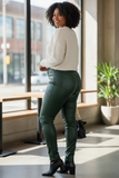 Plus size leather pants