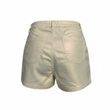 Leather shorts