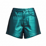 Leather shorts