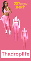 Three-piece active wear set