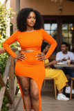 Curvy-Size Two piece Dress set