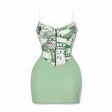 Two-piece money skirt set