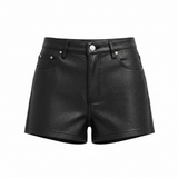 Leather shorts