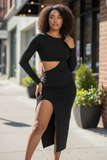 Curvy-Size Two piece Dress set