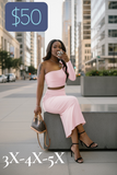 -Curvy Size- Two Piece Skirt Set
