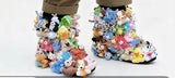 Plush animal boot