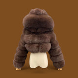 Faux Fur coat with hood