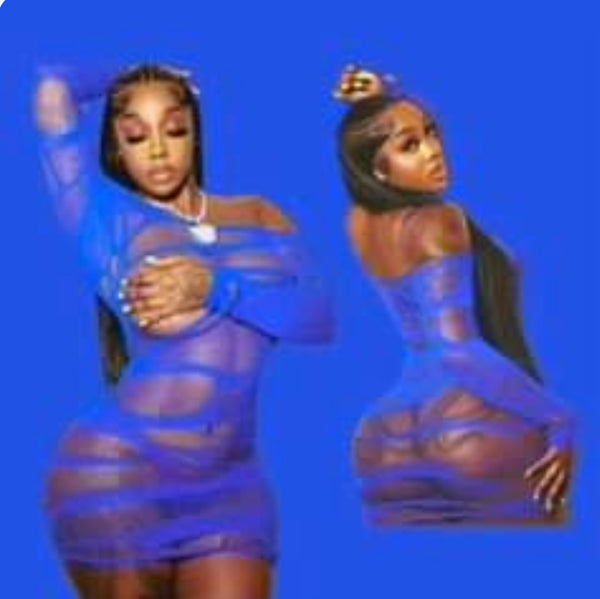 Poster Girl Dress (Blue)