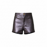 Leather shorts