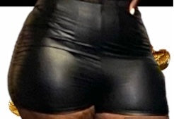 Leather shorts