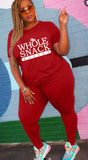 Two piece plus size  jogger