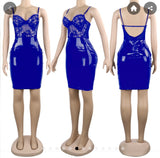 -Junior Size-Patent Leather Dress