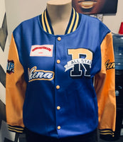 Plus size varsity jacket