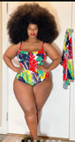 Plus size two piece swimsuit