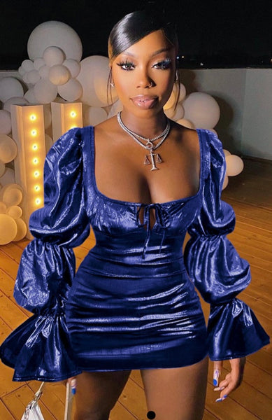 Sexy blue dress