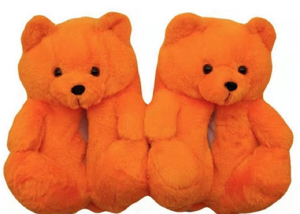 Mommy and me bear slippers